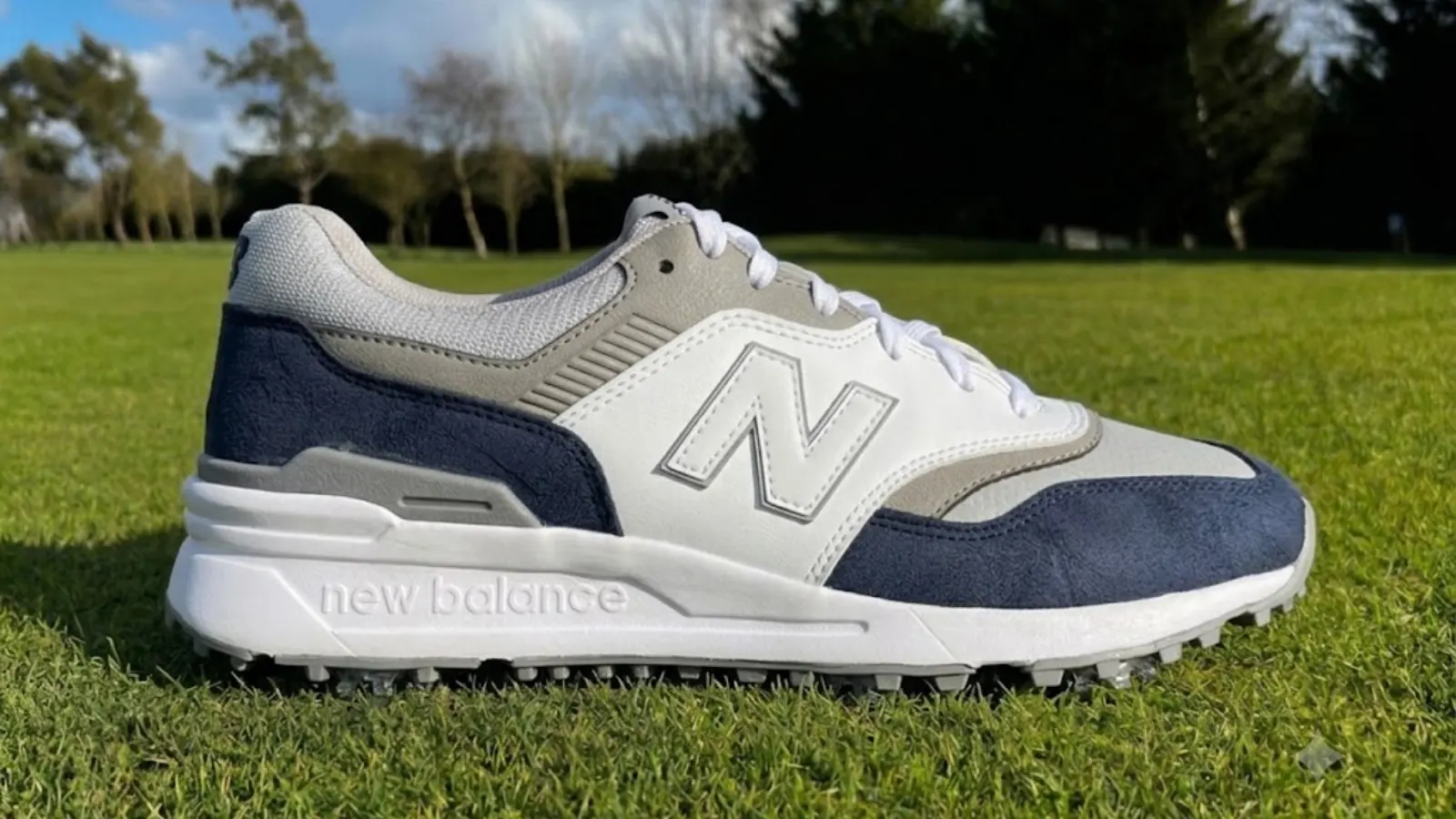 New Balance 997 golf shoe display