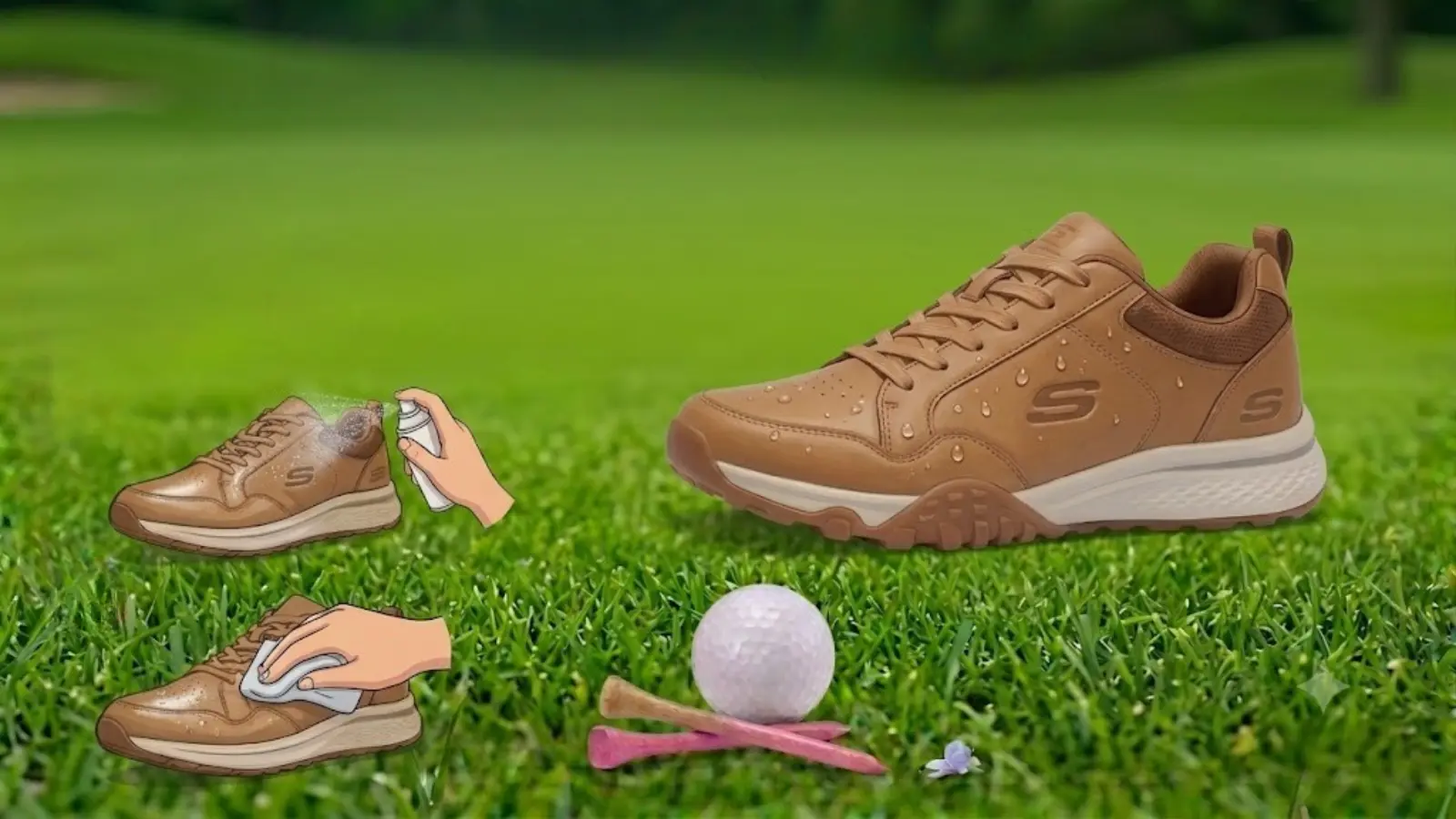 Cleaning leather golf shoes properly