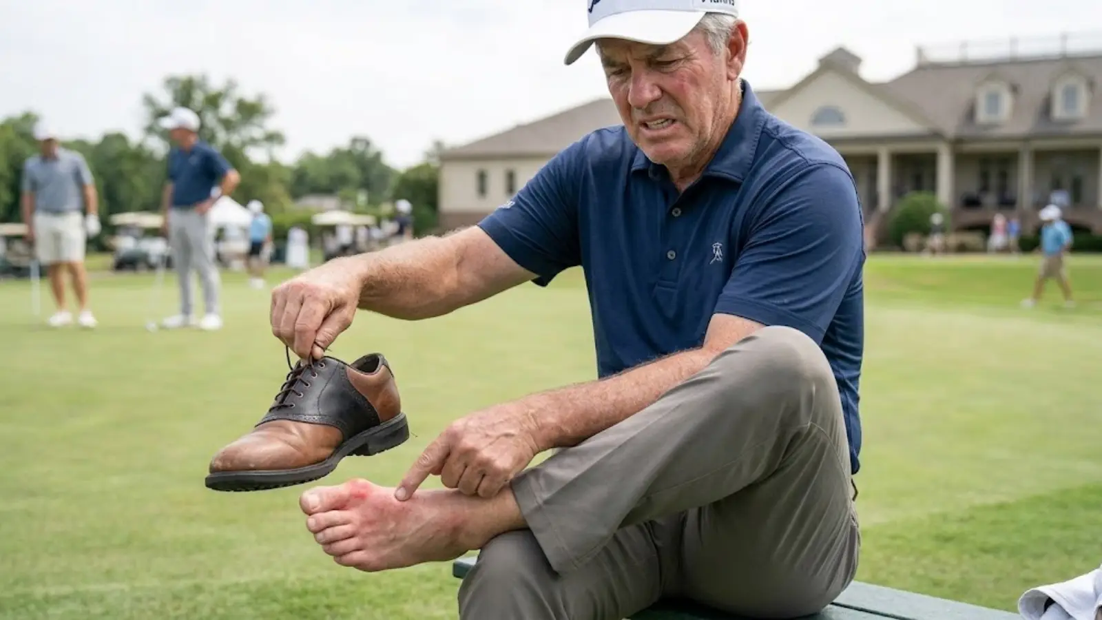 Minimal Cushioning In Uncomfortable Golf Shoes