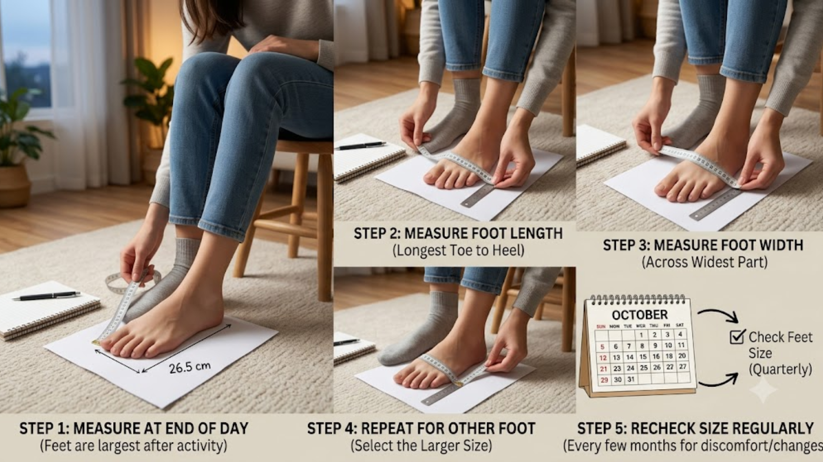 Tips To Measure Your Feet Correctly