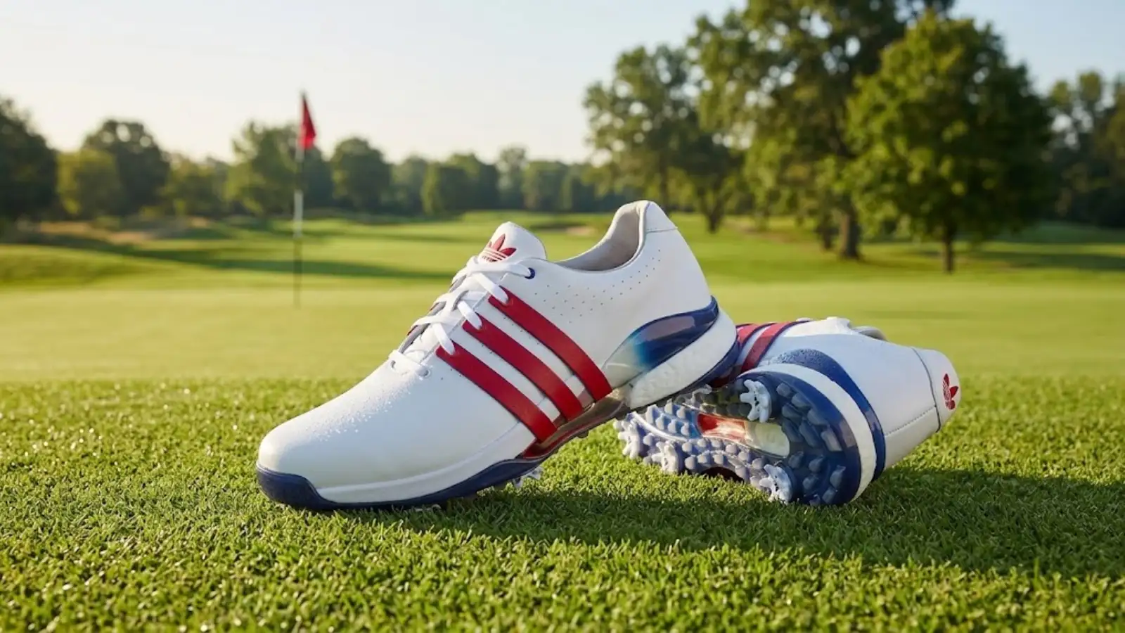 Adidas Tour360 24 spiked leather golf shoes