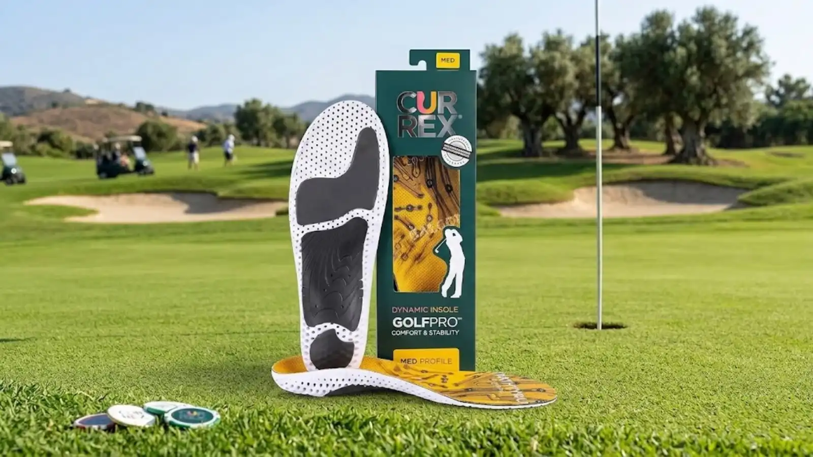 CURREX GolfPro Mens Golf Shoe Insoles